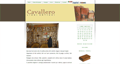 Desktop Screenshot of libriantichicavallero.com